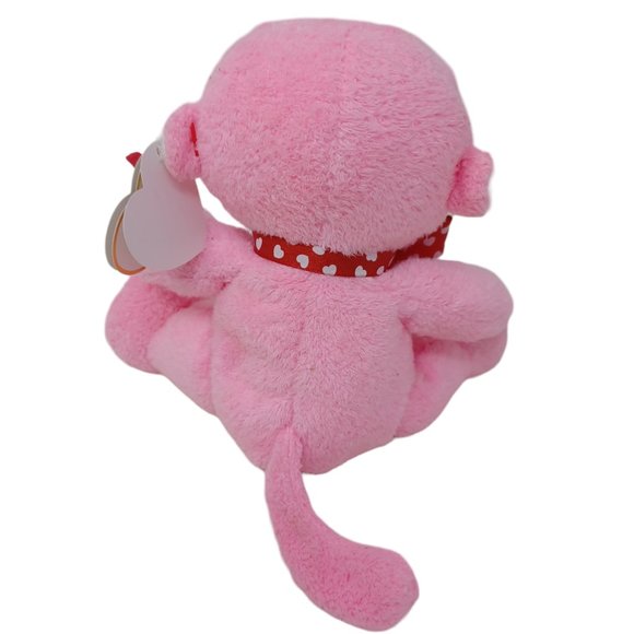 Ty Junglelove Monkey Red White Red‎ Retired Beanie Baby Stuffed Animal Plush 8" - Picture 4 of 7